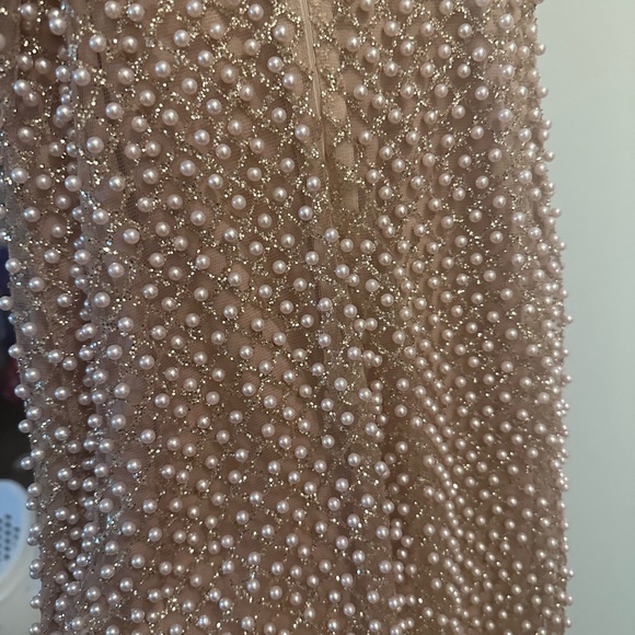 XS LIGHT PINK SPARKLY PEARL FASHIONOVA DRESS - Picture 6 of 7